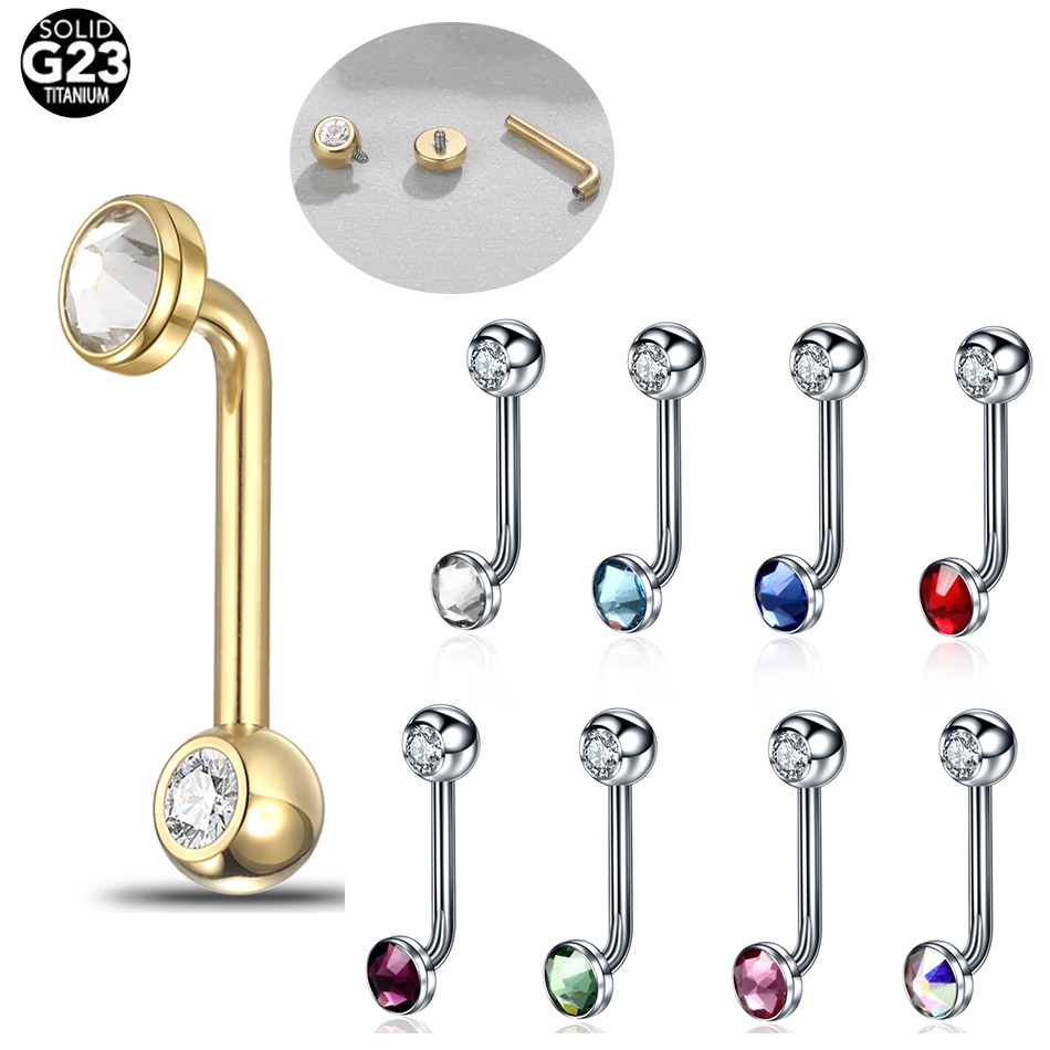 Christina Jewelry & Watches Marguerite Ørestik Forgyldt Sølv - 1pc Implantat qualität Titan Christina Piercing
