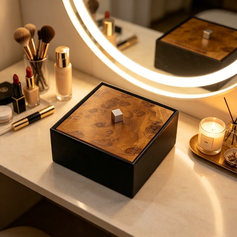 Jewellery Watches - Italienische Luxus-Uhrenorganizer aus Edelstahl, Schmuckbox mit