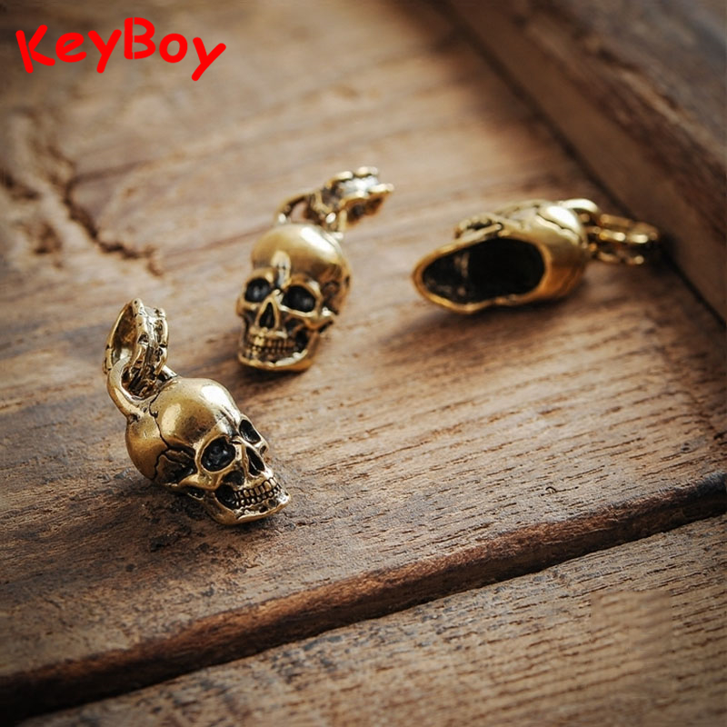 Gothic Skull Ring - Vintage Punk Totenkopf Schlüsselanhänger Hängender Schmuck