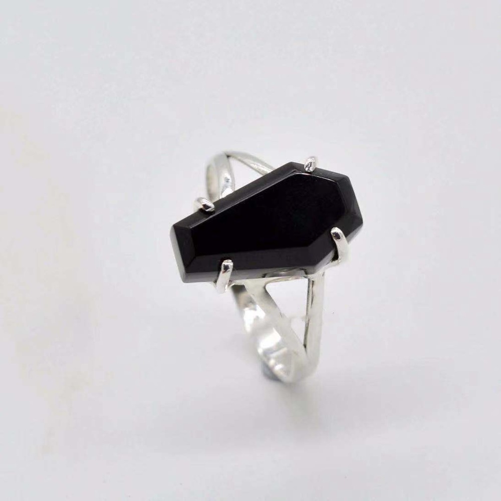 Gothic Skull Ring - Vintage Vampir Halloween Punk Gothic Schwarz
