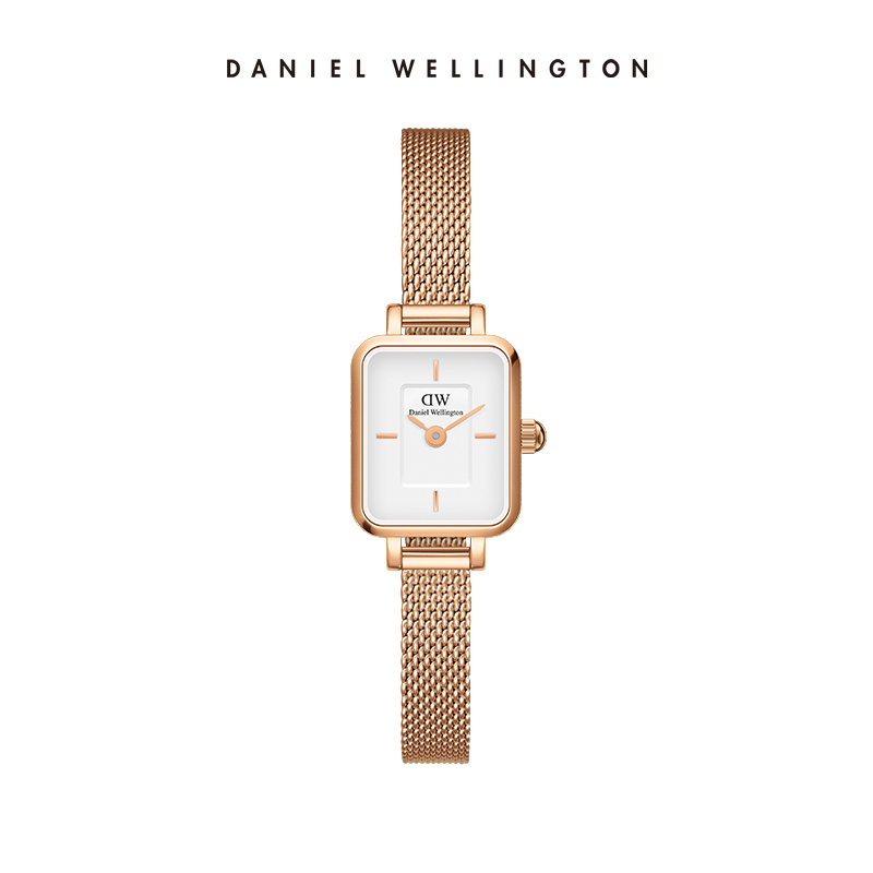 Daniel Wellington Watches & Jewelry Online Store - Daniel Wellington Quadro Mini Damenuhr, Roségold,