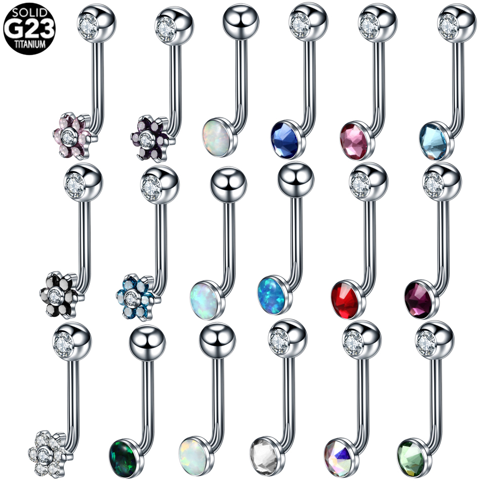 Christina Jewelry & Watches Marguerite Ørestik Forgyldt Sølv - 1PC ASTM F136 Titan Christina Piercings