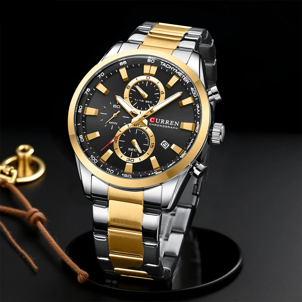 Jewellery Watches - CURREN Casual Quarz Chrono Sportuhren Marken
