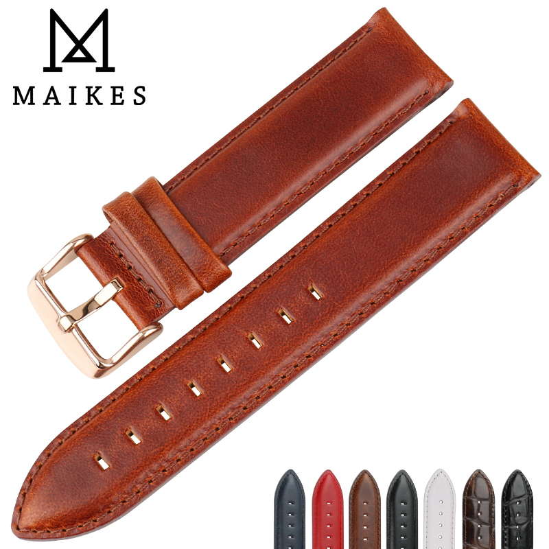 Daniel Wellington Watches & Jewelry Online Store - MAIKES Uhr Zubehör Echtes Leder Uhrenarmband