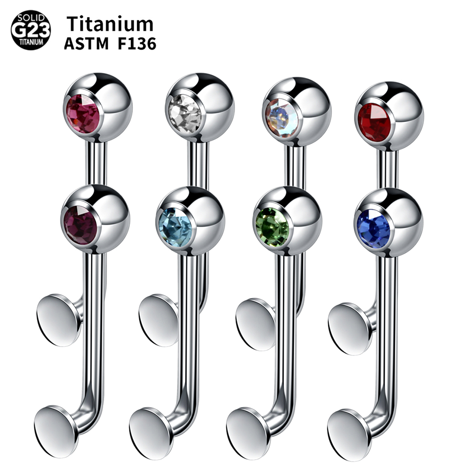 Christina Jewelry & Watches Marguerite Ørestik Forgyldt Sølv - 1PC Bauchnabel Ringe Piercings Titan Christina