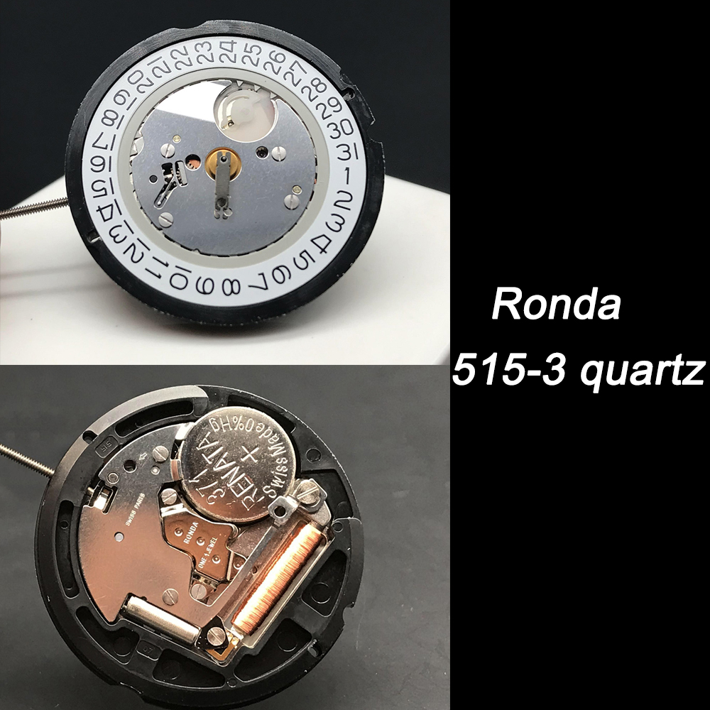 Jewels In Quartz Watches - Armbanduhr SW Parts Ronda 515 Quarzuhrwerk