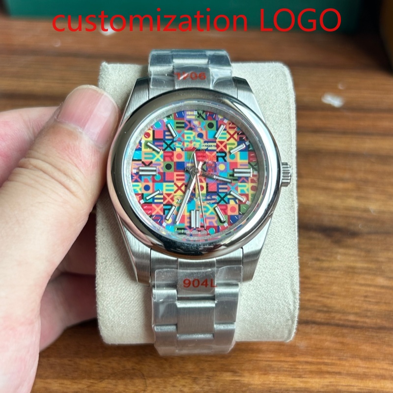 Mens Mechanical Watch - 31mm/36mm/40mm Farbenfrohe Luxus-Automatikuhr mit 904L-Zifferblatt und