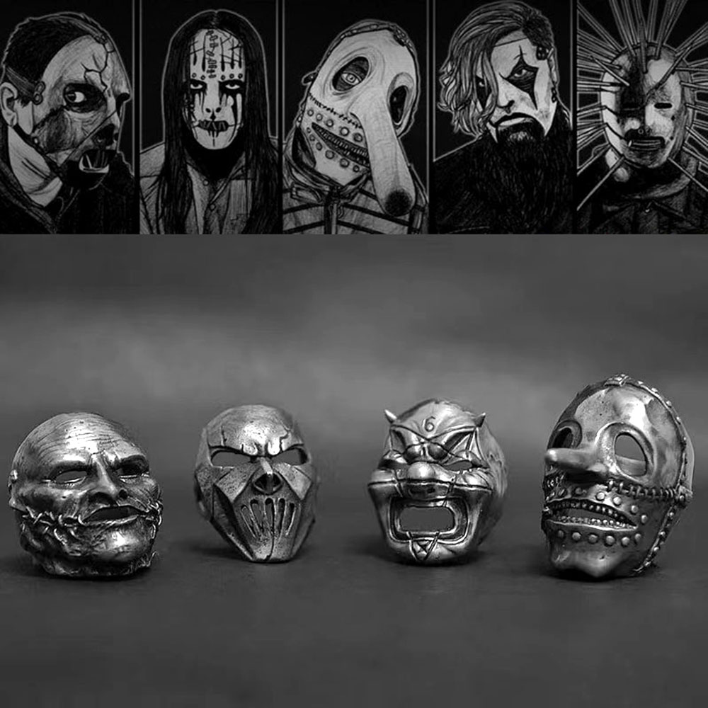 Gothic Skull Ring - 2023 männer Blumen Schädel Maske Ring