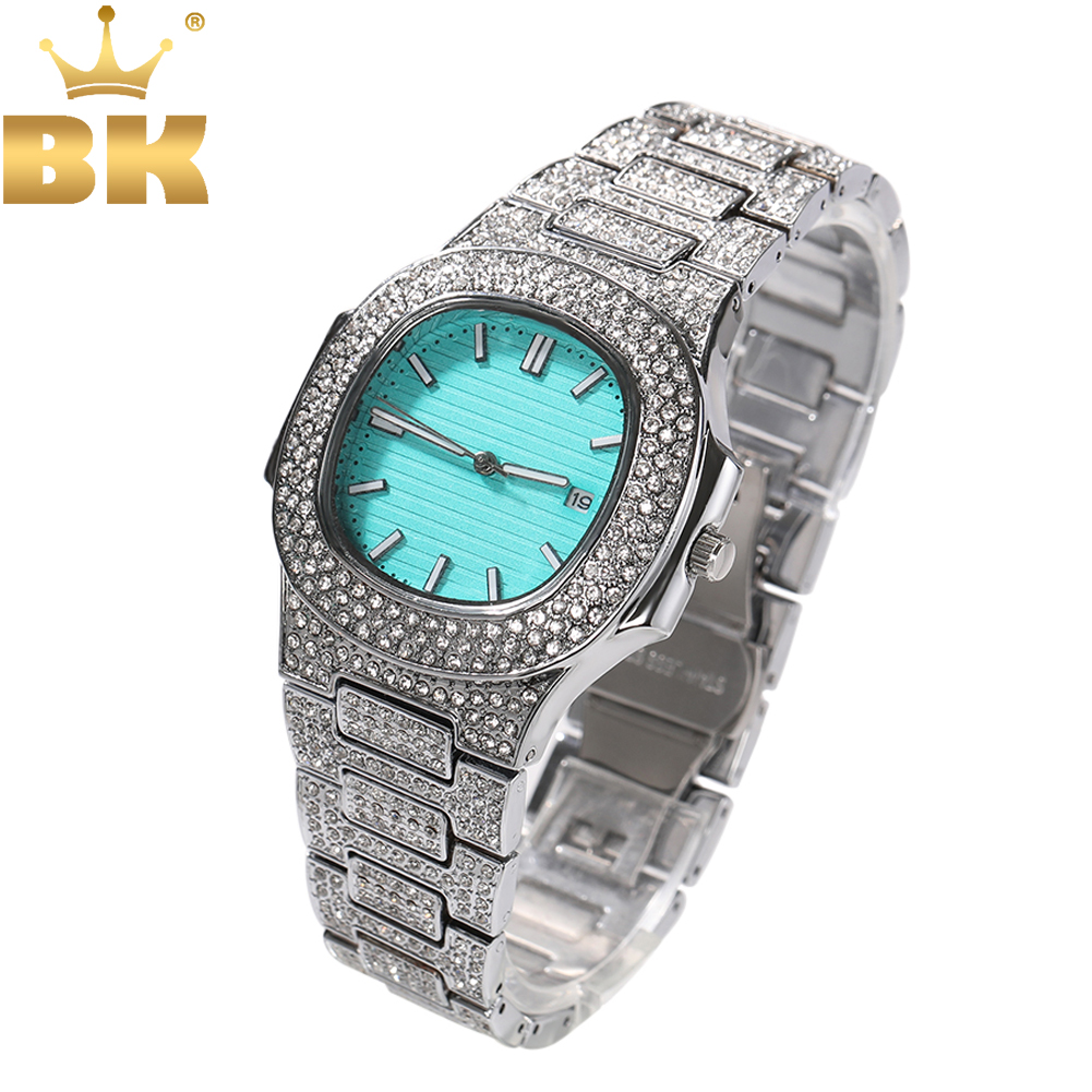 King'S Jewelry Watches - THE BLING KING Tiffani Blue Damenuhr,