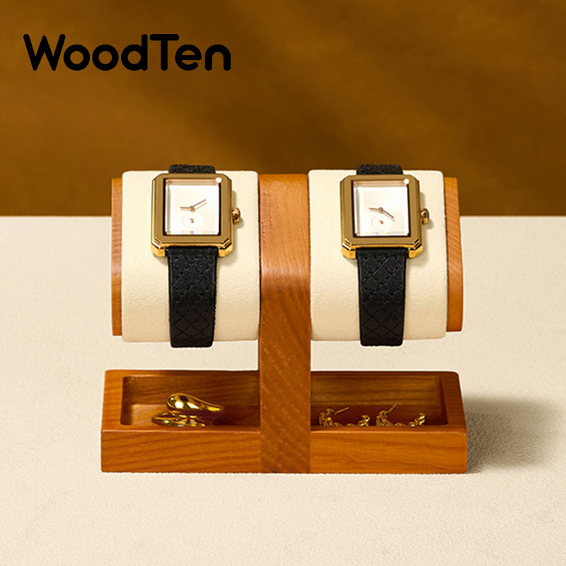 Jewelry Like Watches - WoodTen Uhrenständer aus Holz, Uhrenaufbewahrungsständer, Ring-