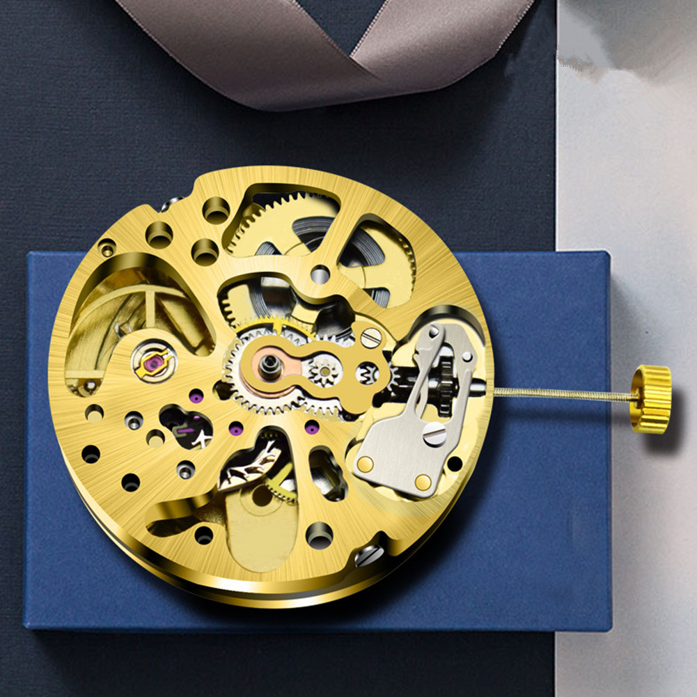 Jewels In Quartz Watches - Dual-Zeitzonen-Quarzuhrwerk 27mm 3 Zeiger, 17 Steine