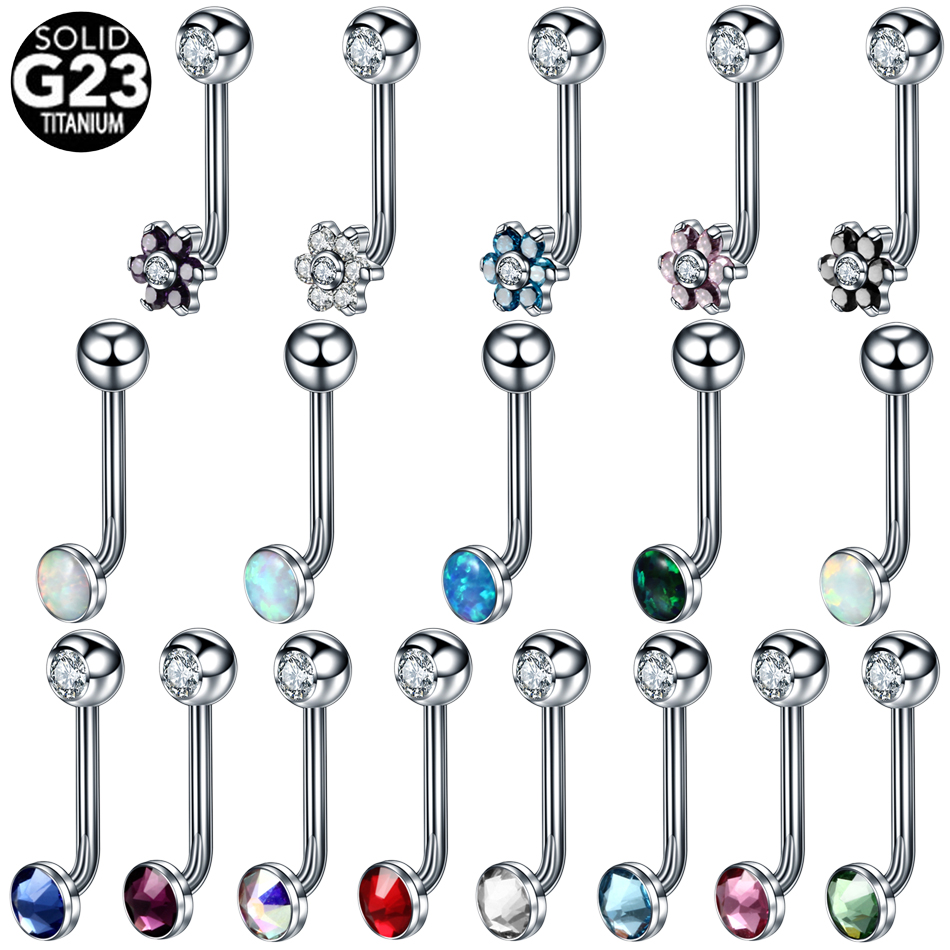 Christina Jewelry & Watches Marguerite Ørestik Forgyldt Sølv - 1PC Titan Christina Vertikale Haube Piercings