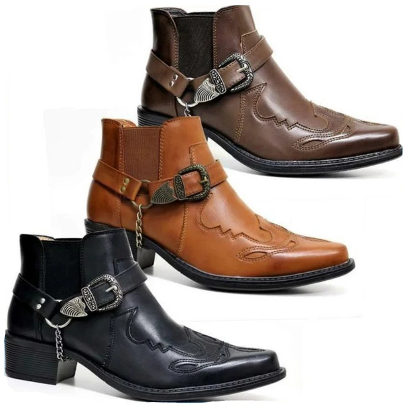 Anklet Foot Chain - Modische 2026 Herren Vintage Cowboy-Stiefel aus