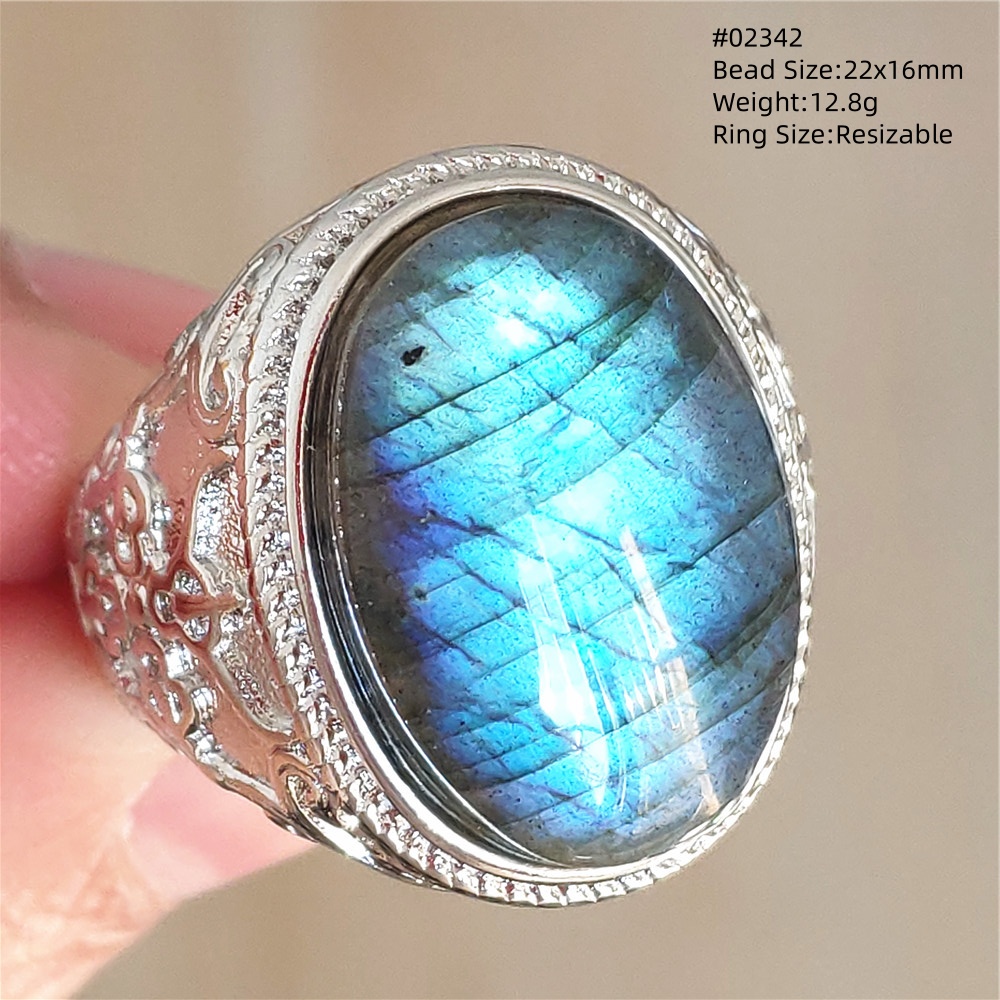 Natürlicher bunter Labradorit, – Turquoise Stone Ring Bewertung und Preis