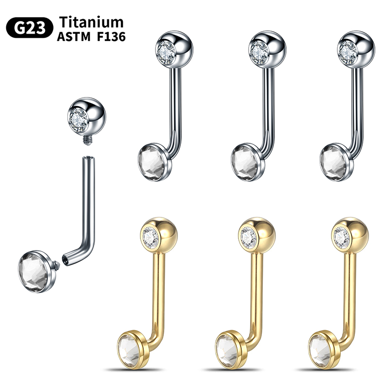 1/10 Stücke G23 Titan Christin – Christina Jewelry & Watches Marguerite Ørestik Forgyldt Sølv Bewertung und Preis
