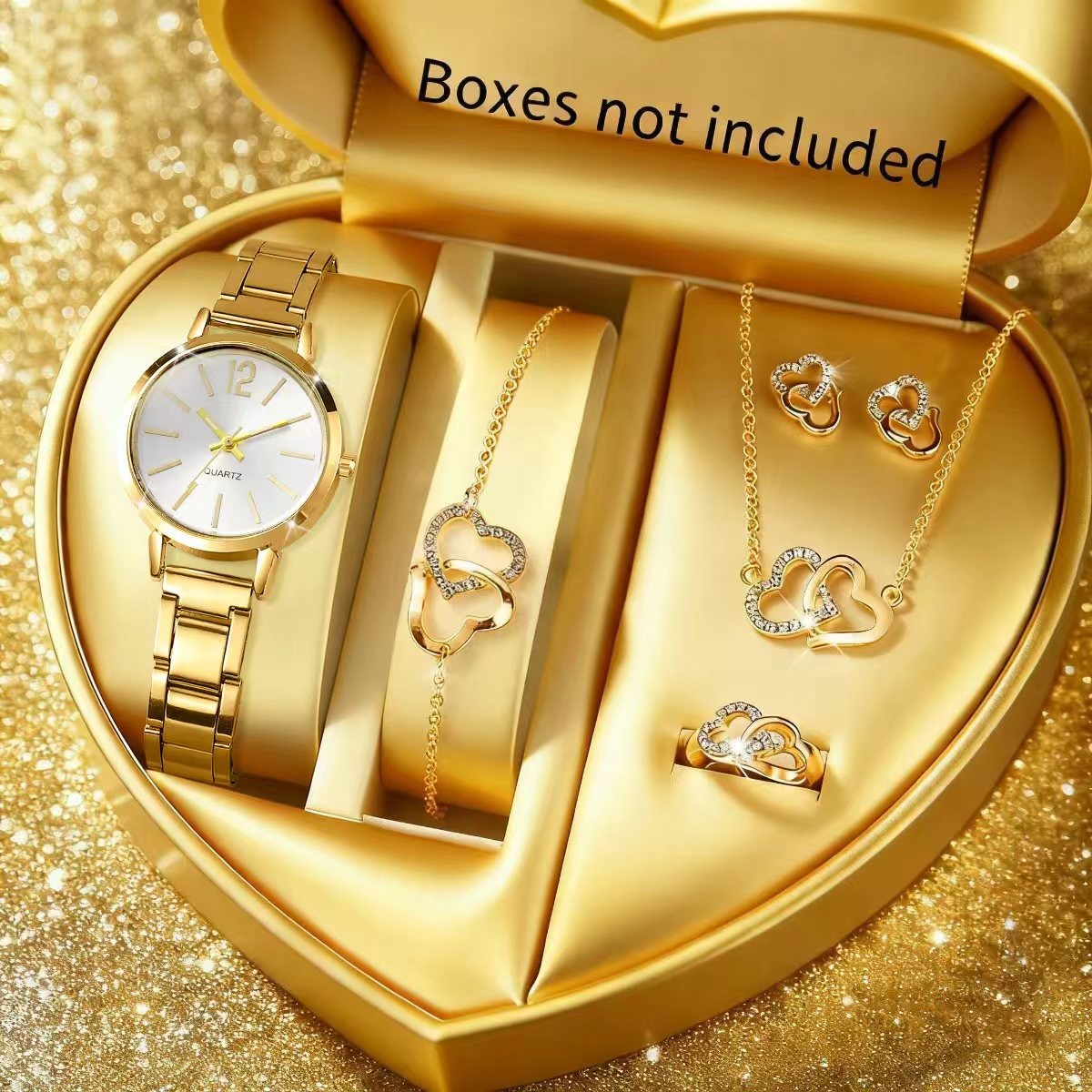 6PCS Mode Damen Quarzuhr Stras – Jewelry Like Watches Bewertung und Preis