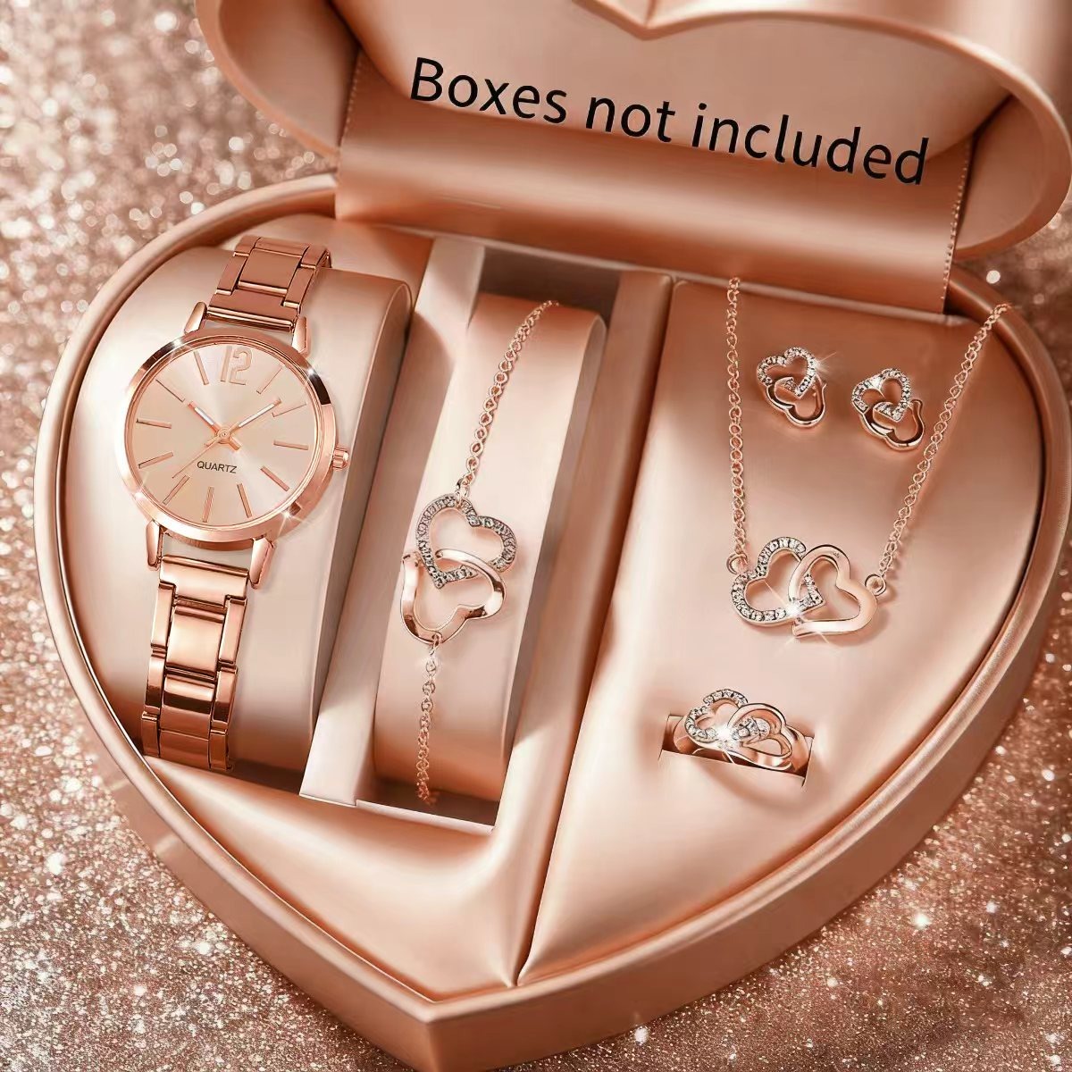 6PCS Mode Damen Quarzuhr Stras – Jewelry Like Watches Bewertung und Preis