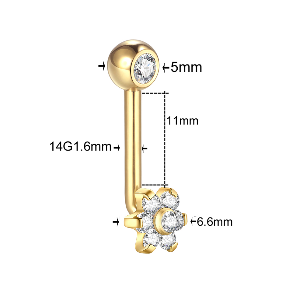 1PC Titan Christina Vertikale  – Christina Jewelry & Watches Marguerite Ørestik Forgyldt Sølv Bewertung und Preis