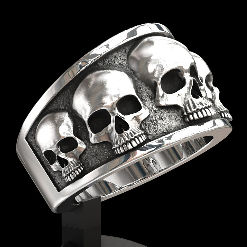 Neuer heiß begehrter klassisch – Gothic Skull Ring Bewertung und Preis