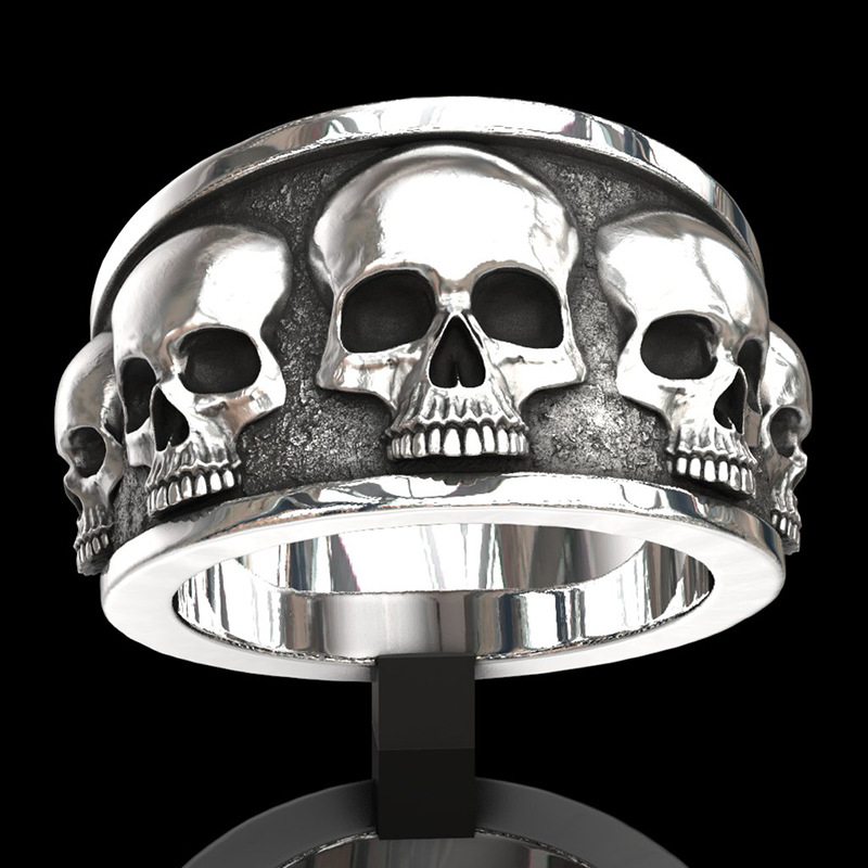Neuer heiß begehrter klassisch – Gothic Skull Ring Bewertung und Preis