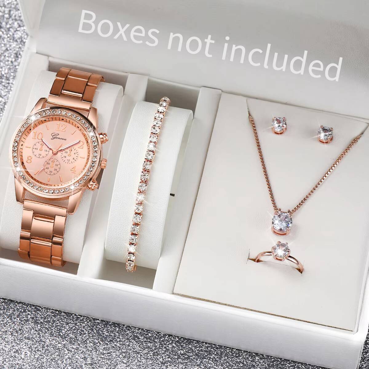 6 Stück/Set Mode-Strass-Damenu – Jewelry Like Watches Bewertung und Preis