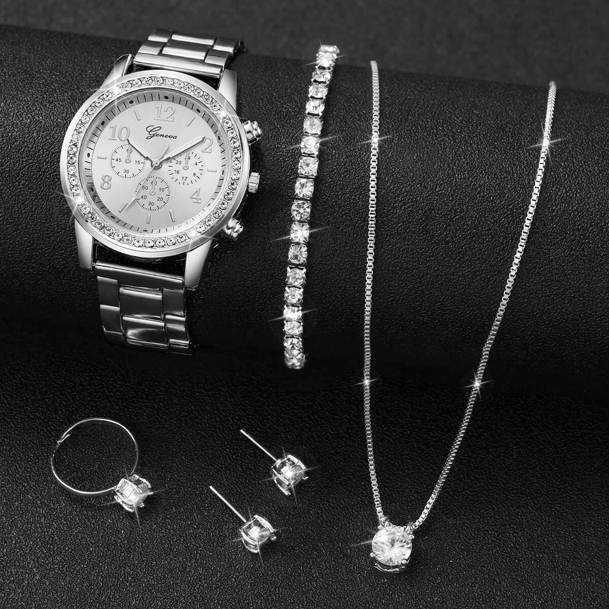6 Stück/Set Mode-Strass-Damenu – Jewelry Like Watches Bewertung und Preis