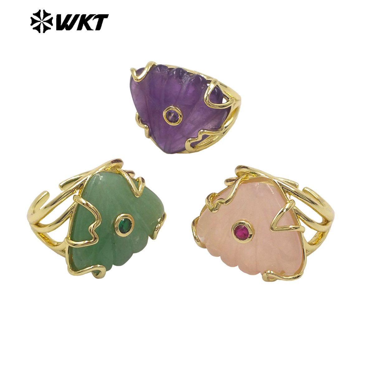 WT-R614 Dreieckiger Farbiger S – Turquoise Stone Ring Bewertung und Preis