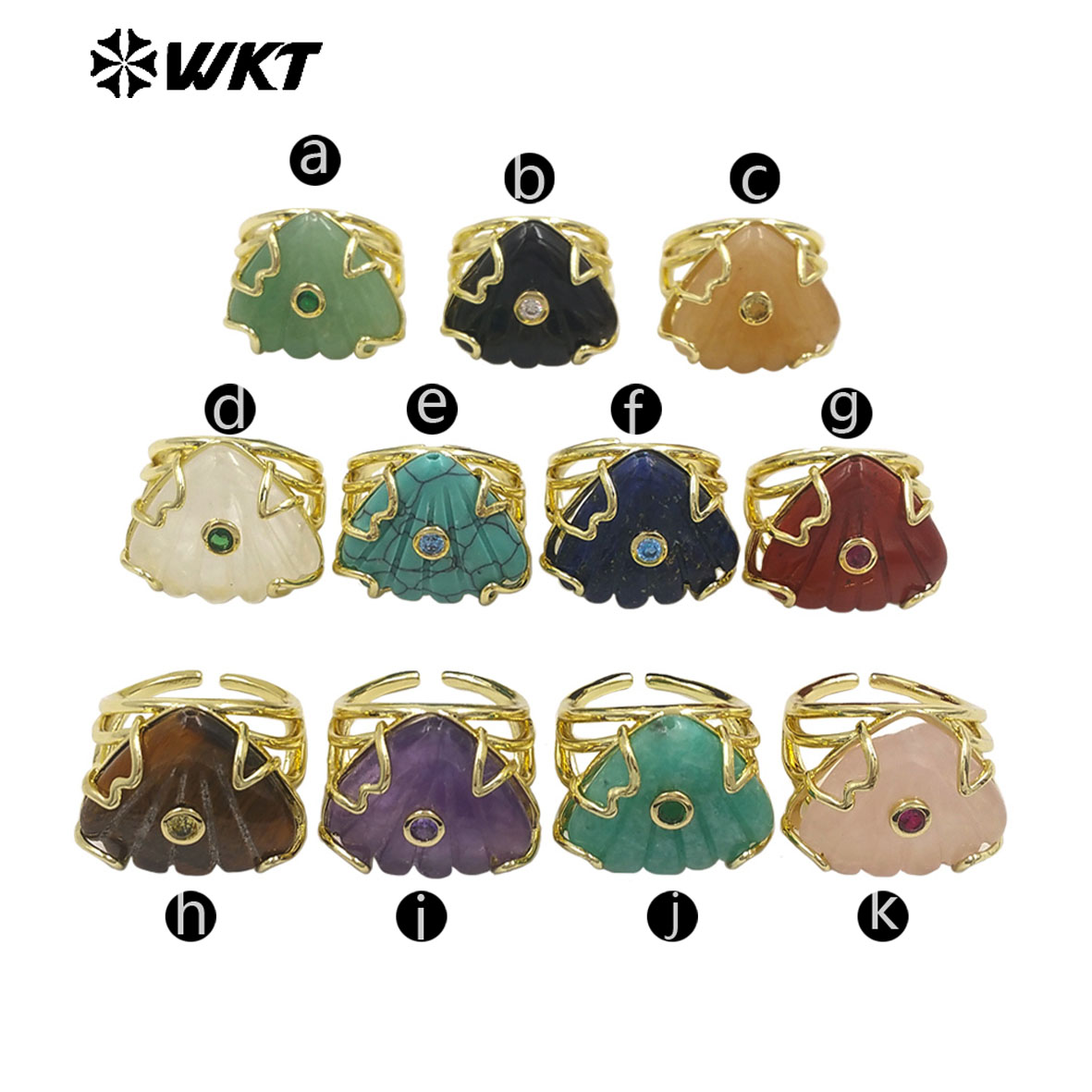 WT-R614 Dreieckiger Farbiger S – Turquoise Stone Ring Bewertung und Preis