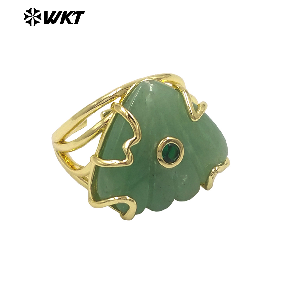WT-R614 Dreieckiger Farbiger S – Turquoise Stone Ring Bewertung und Preis