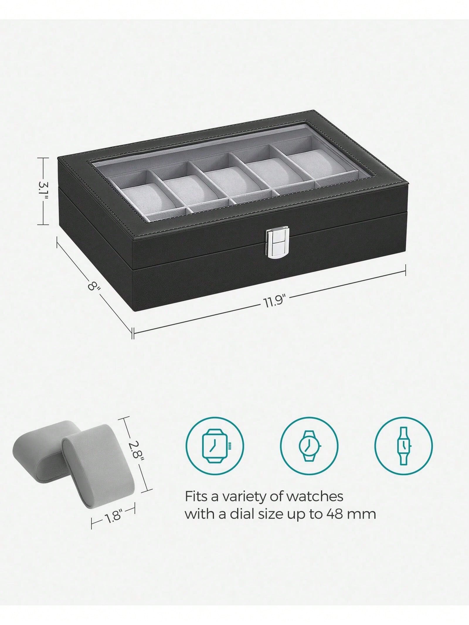 Abschließbare Uhrenbox mit 12  – Jewelry Like Watches Bewertung und Preis