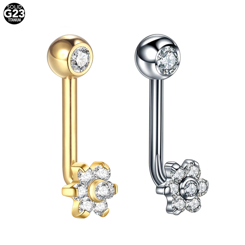 1pc g23 titan kristall blume c – Christina Jewelry & Watches Marguerite Ørestik Forgyldt Sølv Bewertung und Preis