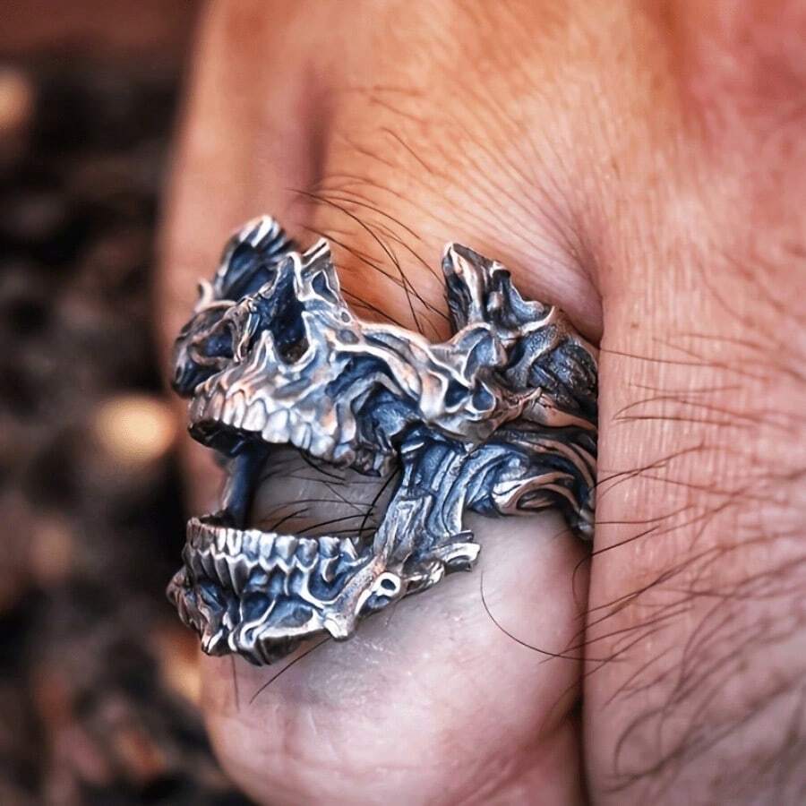 Vintage Gothic Totenkopf-Maske – Gothic Skull Ring Bewertung und Preis