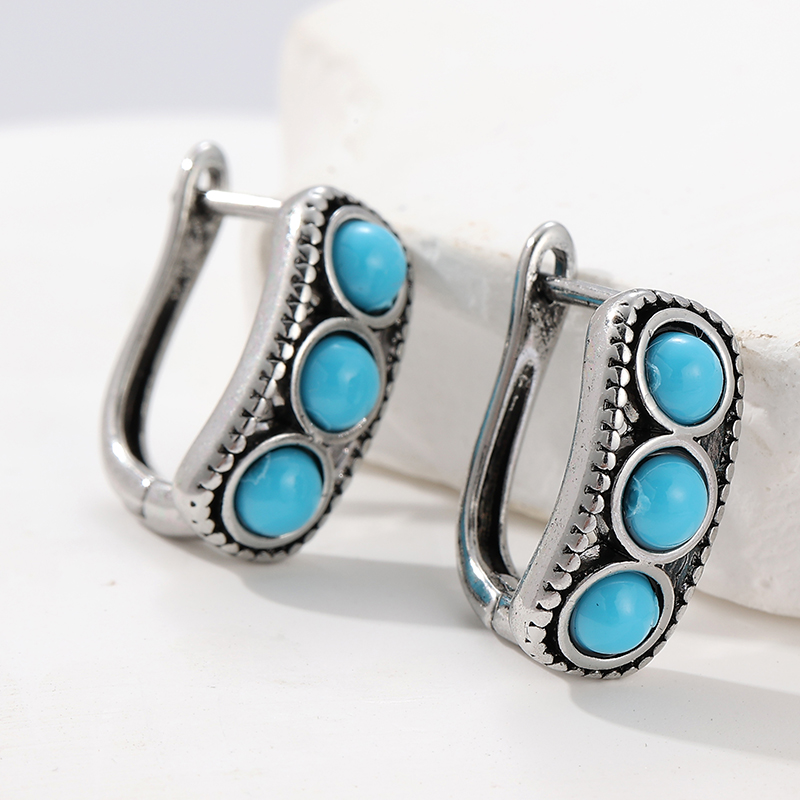 Vintage-Ohrringe im Türkis-Sti – Turquoise Stone Ring Bewertung und Preis