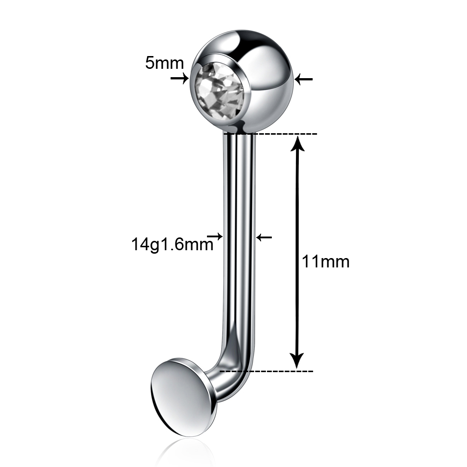 1PC ASTM F136 Titan Christina  – Christina Jewelry & Watches Marguerite Ørestik Forgyldt Sølv Bewertung und Preis