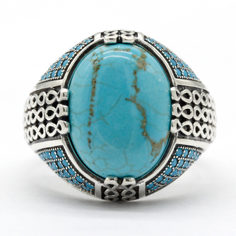 Natürliche Türkis Stein Ring F – Turquoise Stone Ring Bewertung und Preis