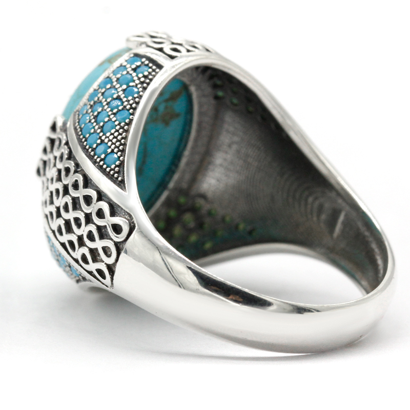 Natürliche Türkis Stein Ring F – Turquoise Stone Ring Bewertung und Preis