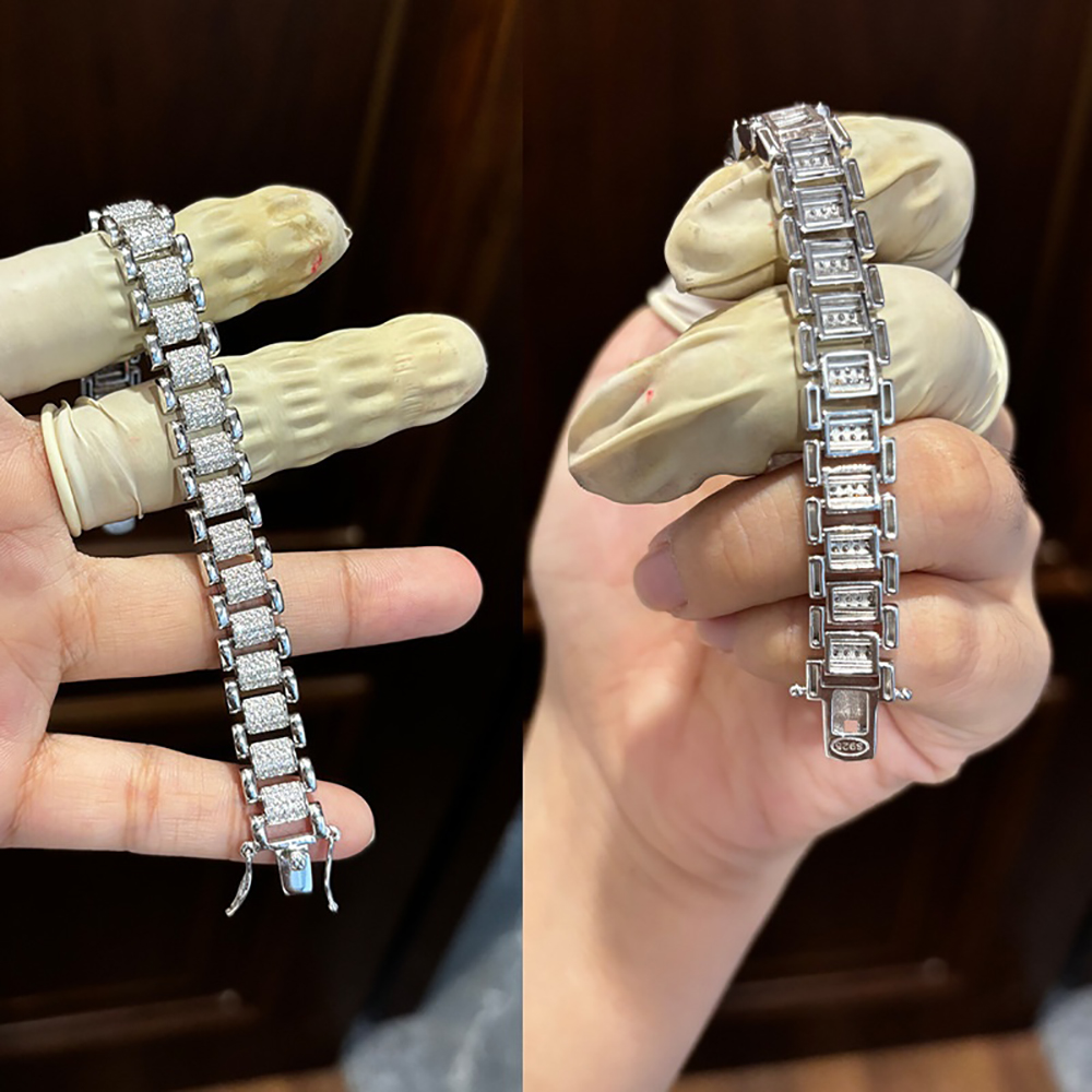 TEMGF Volles Moissanit-Armband – Unique Jewelry Watches Bewertung und Preis