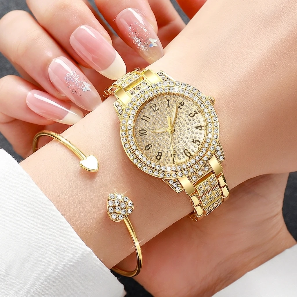 6-teiliges Modisches Strass-Uh – Jewelry Like Watches Bewertung und Preis