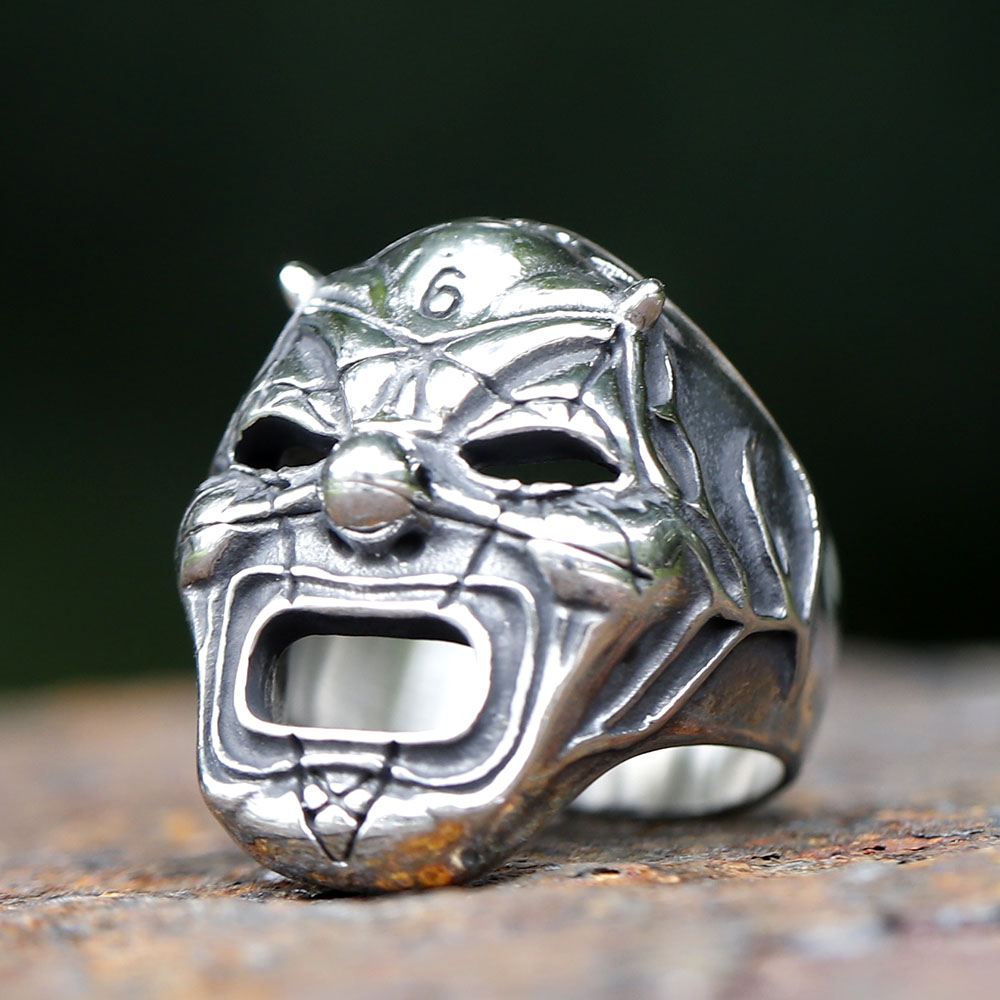 2023 männer Blumen Schädel Mas – Gothic Skull Ring Bewertung und Preis