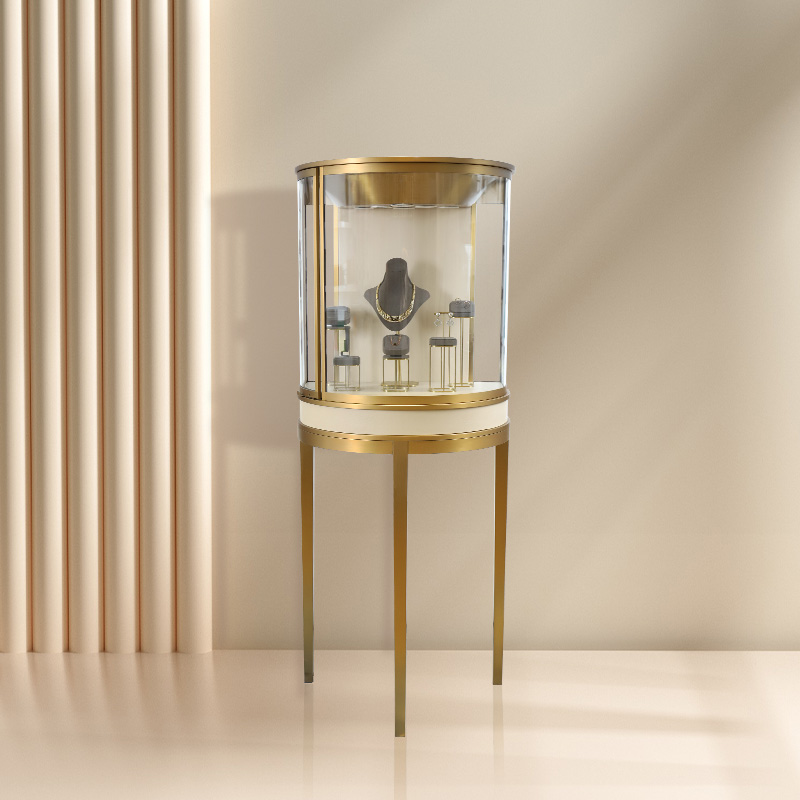 Luxuriöse Schmuck-Glasvitrine, – Unique Jewelry Watches Bewertung und Preis