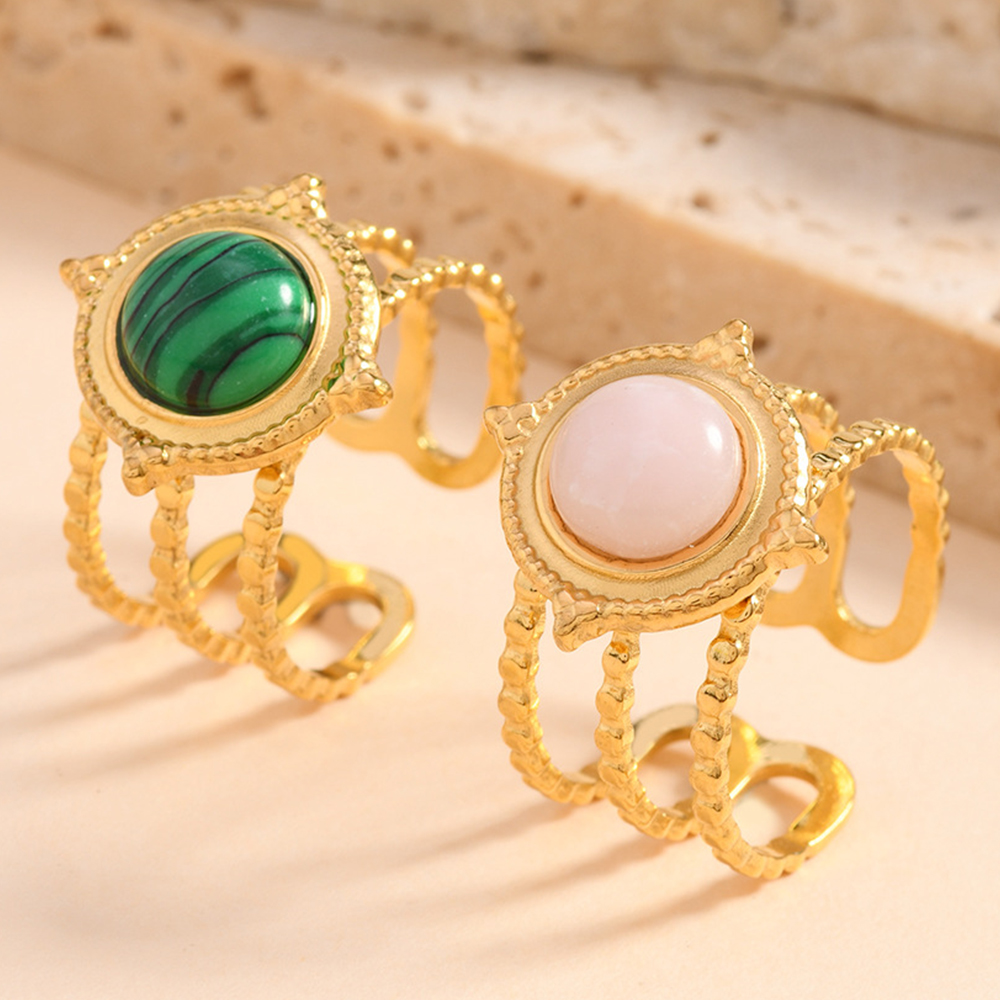 2025 NEUES Set Luxus Naturstei – Turquoise Stone Ring Bewertung und Preis