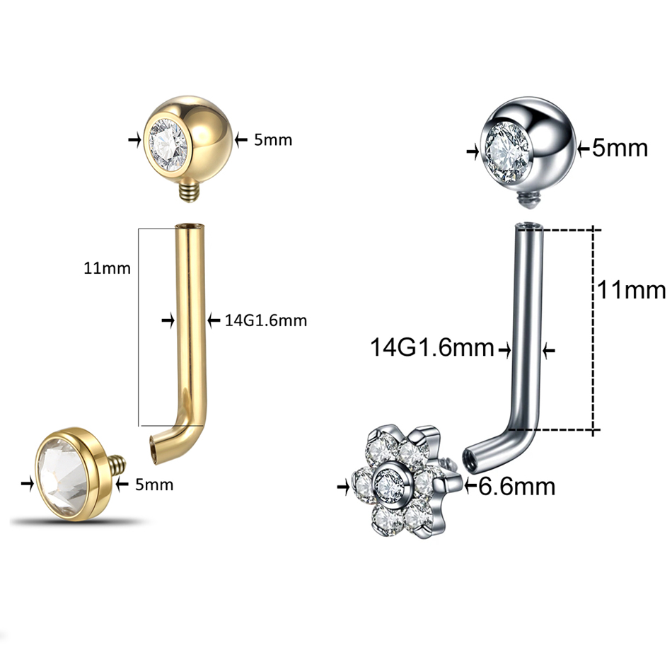 1pc Titan Christina vertikale  – Christina Jewelry & Watches Marguerite Ørestik Forgyldt Sølv Bewertung und Preis