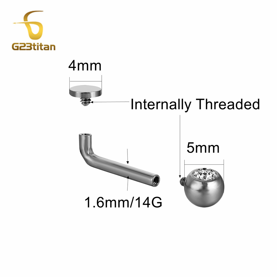 1pc Titan Pussy Piercing Chris – Christina Jewelry & Watches Marguerite Ørestik Forgyldt Sølv Bewertung und Preis