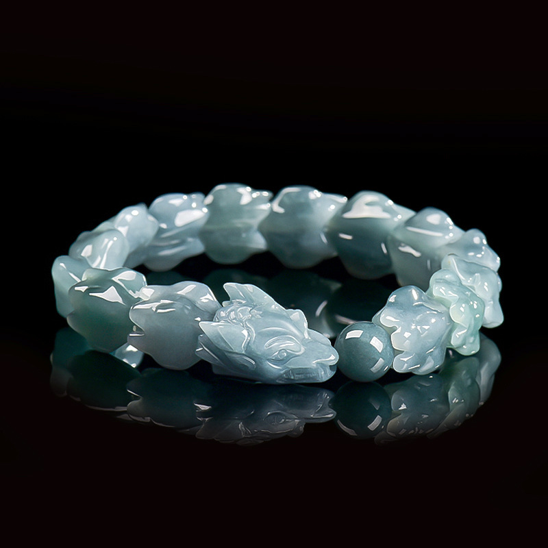 Blaues Burmesisches Jadeit-Dra – Jewelry & Watches Store Bewertung und Preis