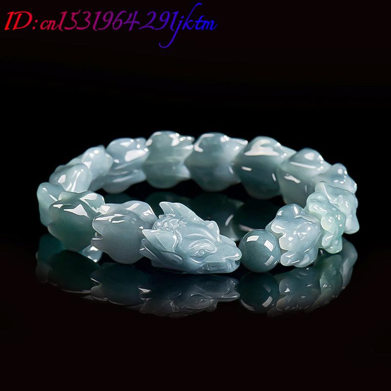 Blaues Burmesisches Jadeit-Dra – Jewelry & Watches Store Bewertung und Preis