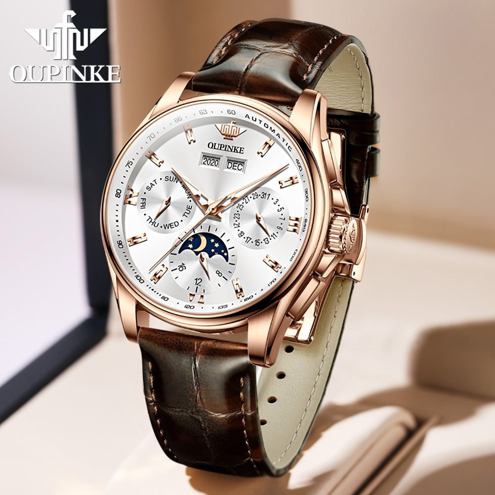 OUPINKE Herrenuhren, lässiger  – Mens Mechanical Watch Bewertung und Preis