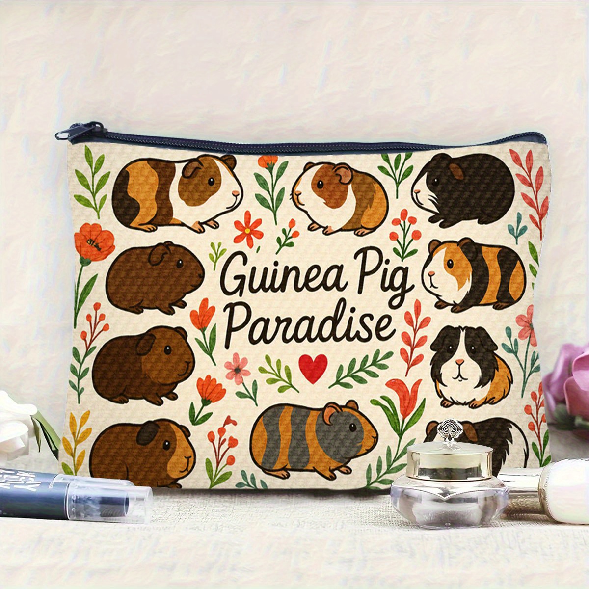 Make-up-Tasche „A Guinea Pig P – Paradise Jewelry & Watches Dolphin Mall Bewertung und Preis