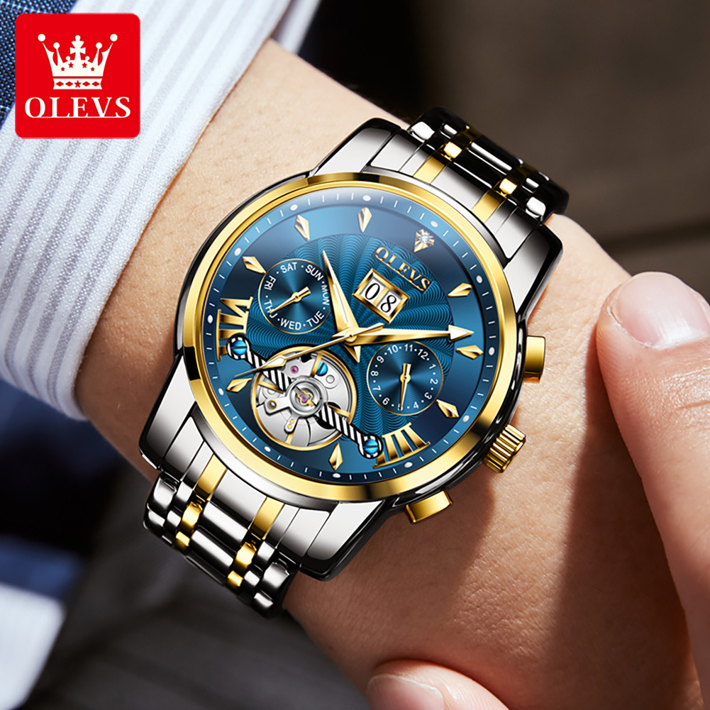 OLEVS Männer Uhren Luxus Mode  – Mens Mechanical Watch Bewertung und Preis
