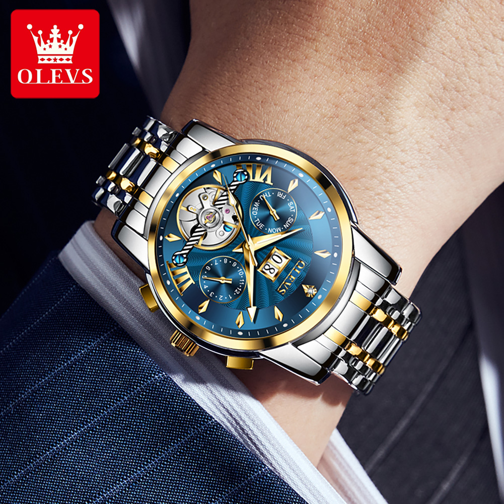 OLEVS Männer Uhren Luxus Mode  – Mens Mechanical Watch Bewertung und Preis