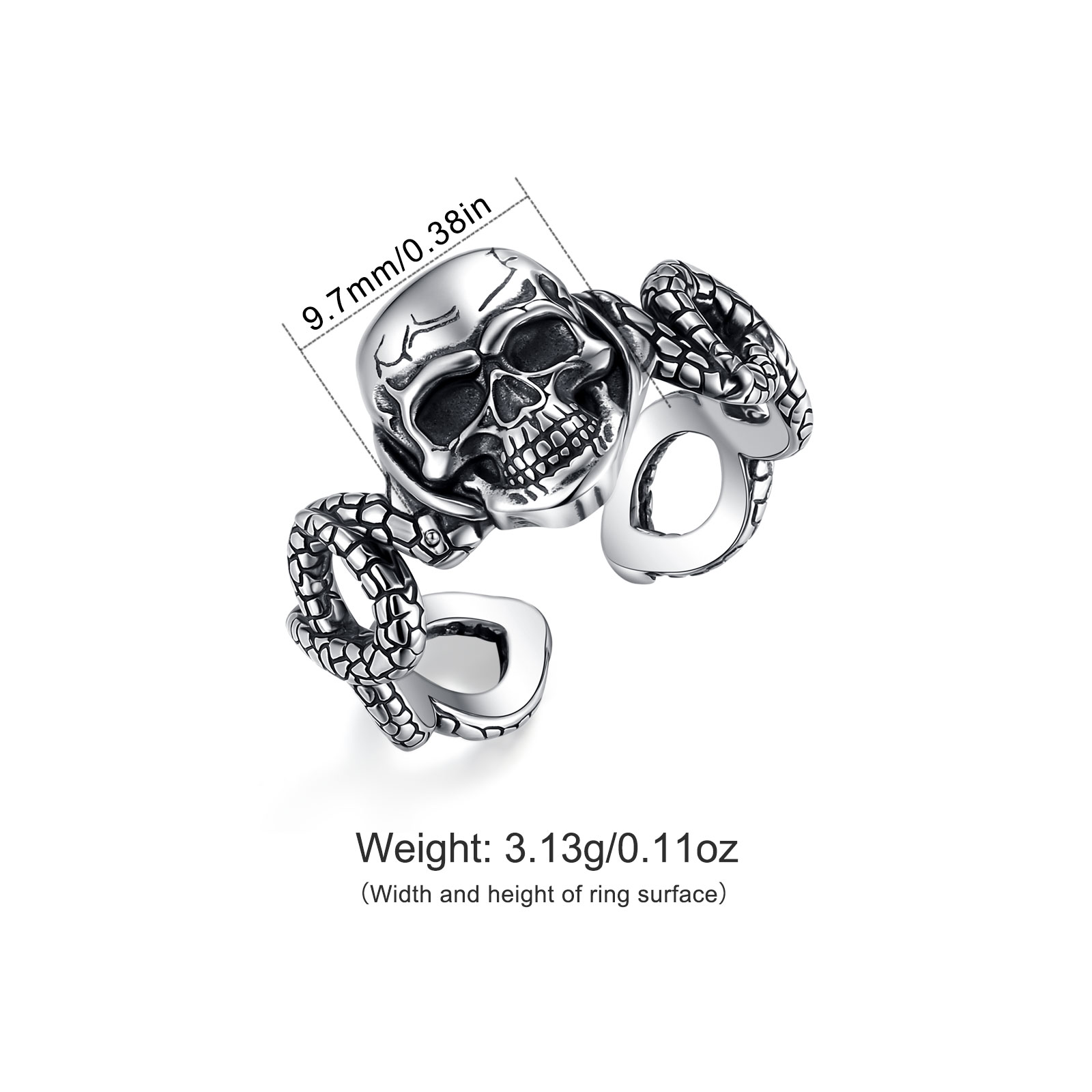 AEONSLOVE 925 Sterling Silber  – Gothic Skull Ring Bewertung und Preis